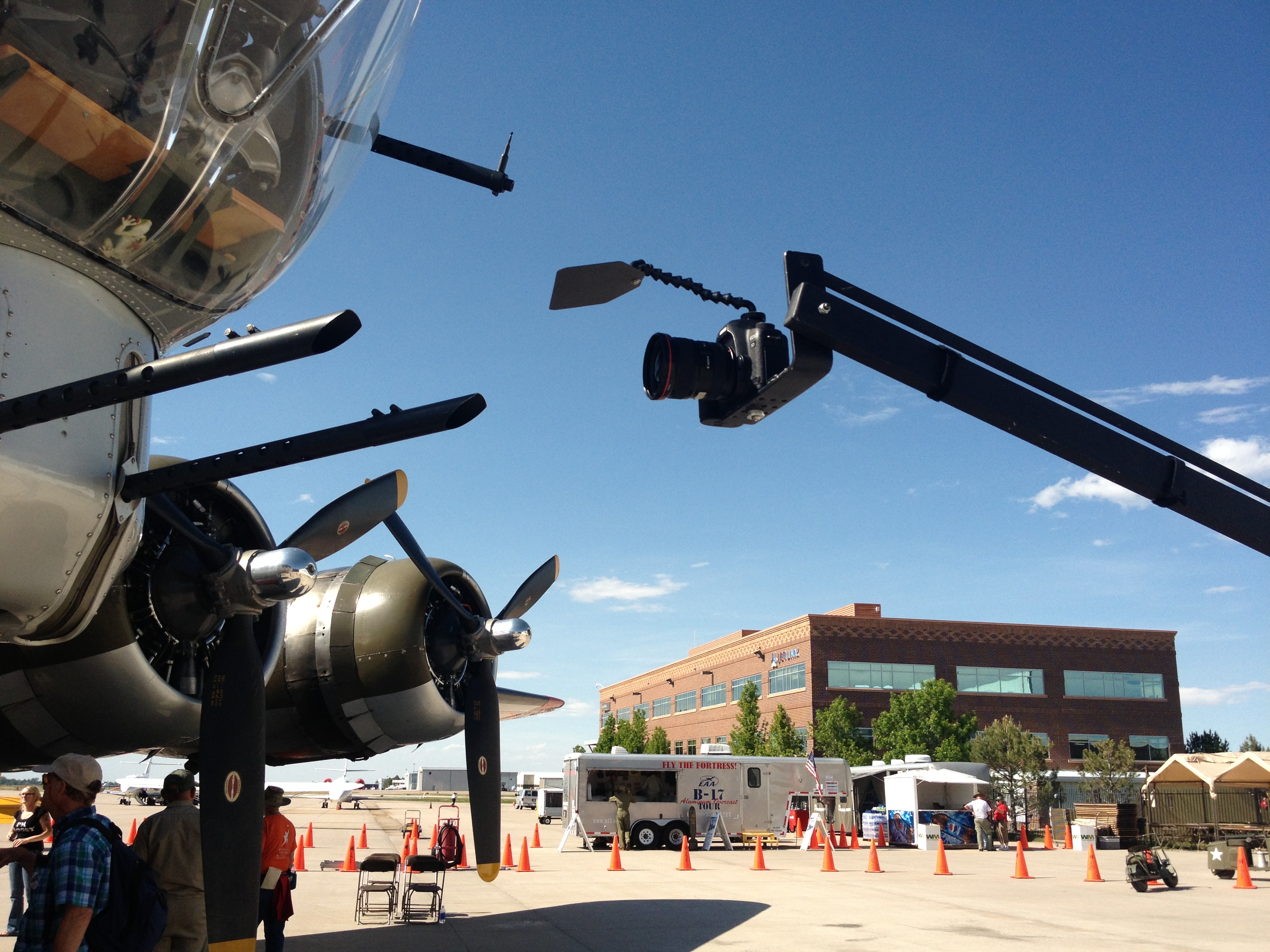 COMPACT lens shade, bomber jib shot