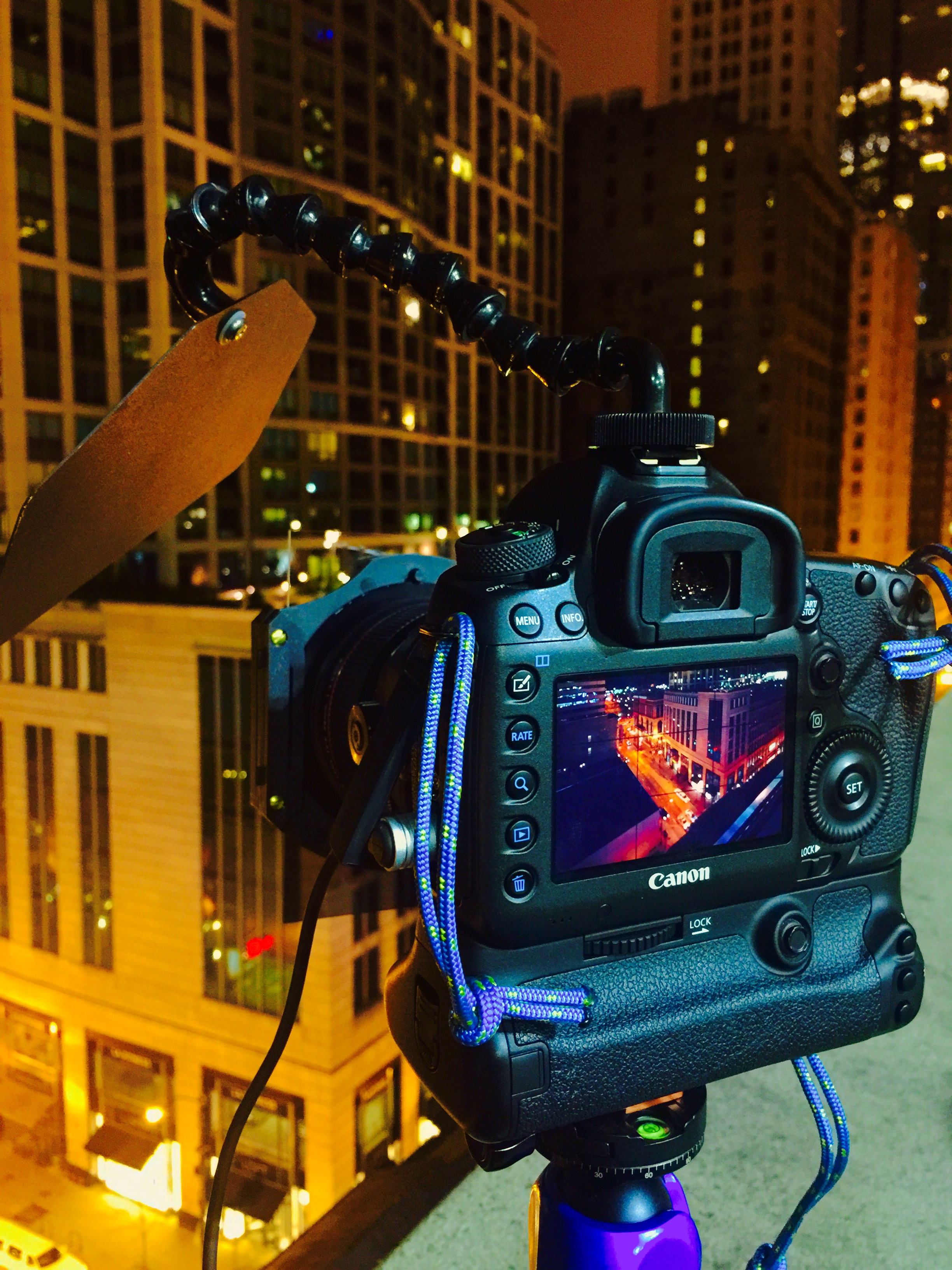 COMPACT lens shade, Marcus Bowen, Chicago night shoot